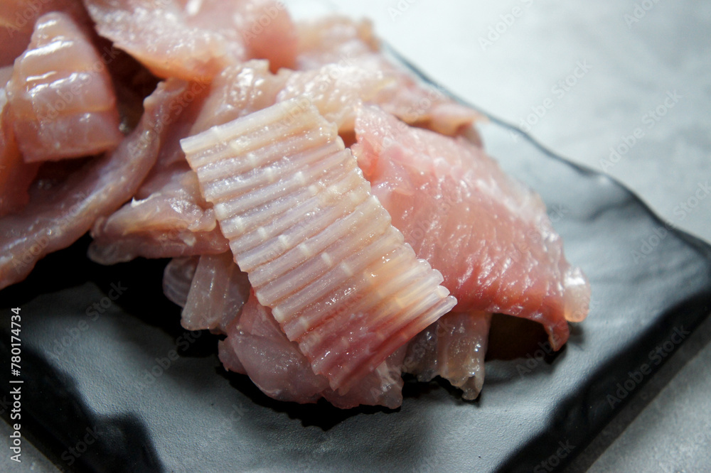 fermented skate sashimi,korean food