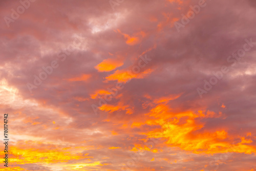 Multicolored sky at dawn in South America © Adilson