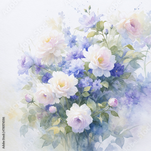 Bright and Elegant Watercolor Floral Illustration