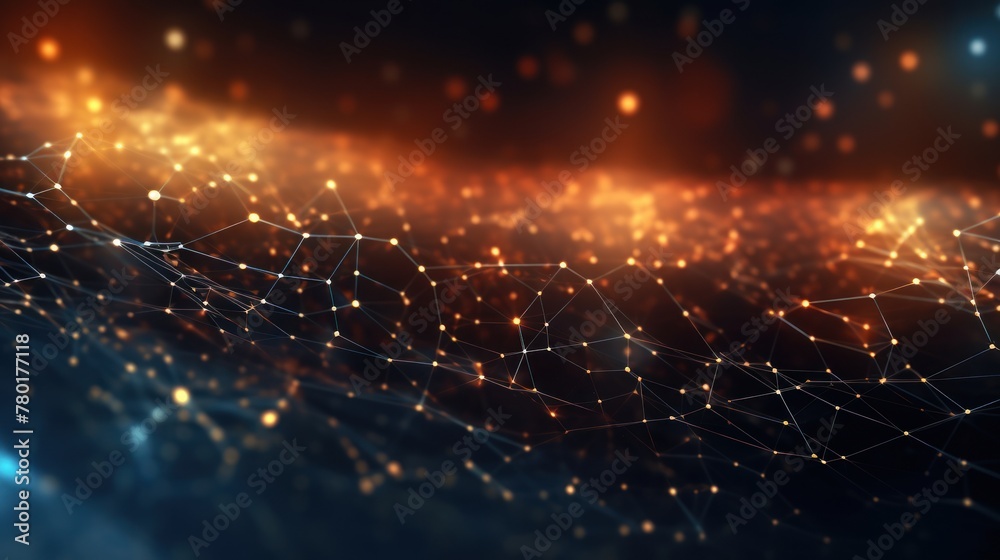 Obraz premium Abstract Particle in Digital IT Technology Background