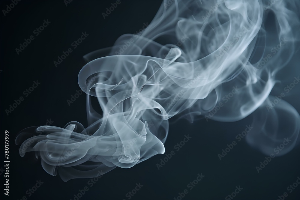 smoke on black background made by midjourney