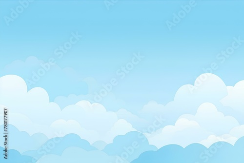 blue sky with clouds made by midjourney