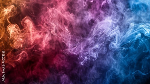 Atmospheric smoke  abstract color background  close-up.