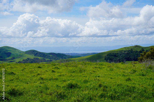 Grass Covered Ridge Lines and Hills