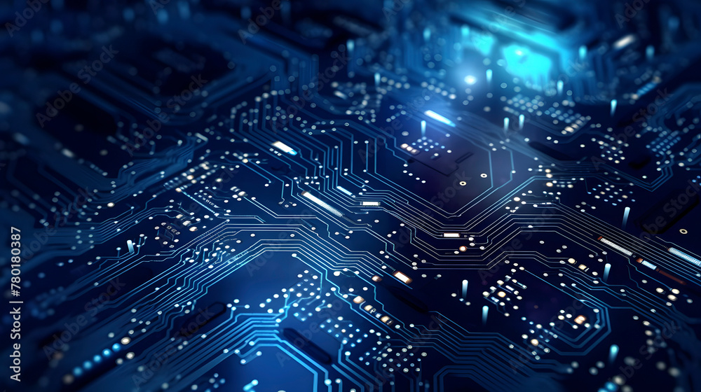 Technology digital circuit board pattern abstract graphic poster web page PPT background
