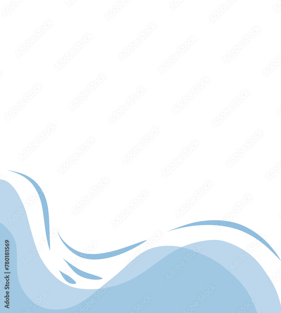 Obraz premium abstract blue background wave motif