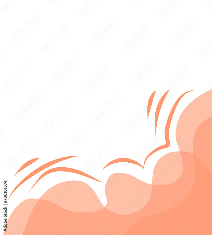Fototapeta premium abstract background wave red color 