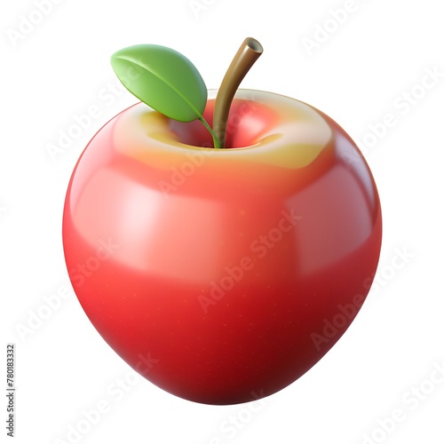 a apple  on white background