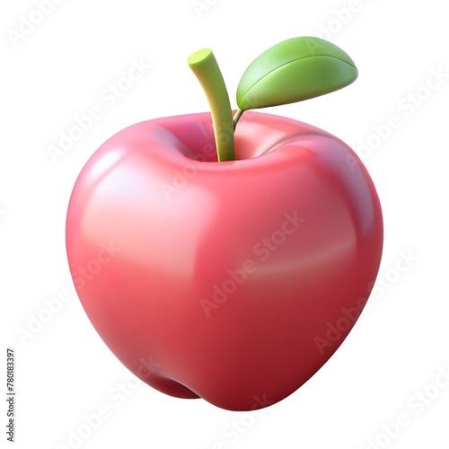 a apple  on white background