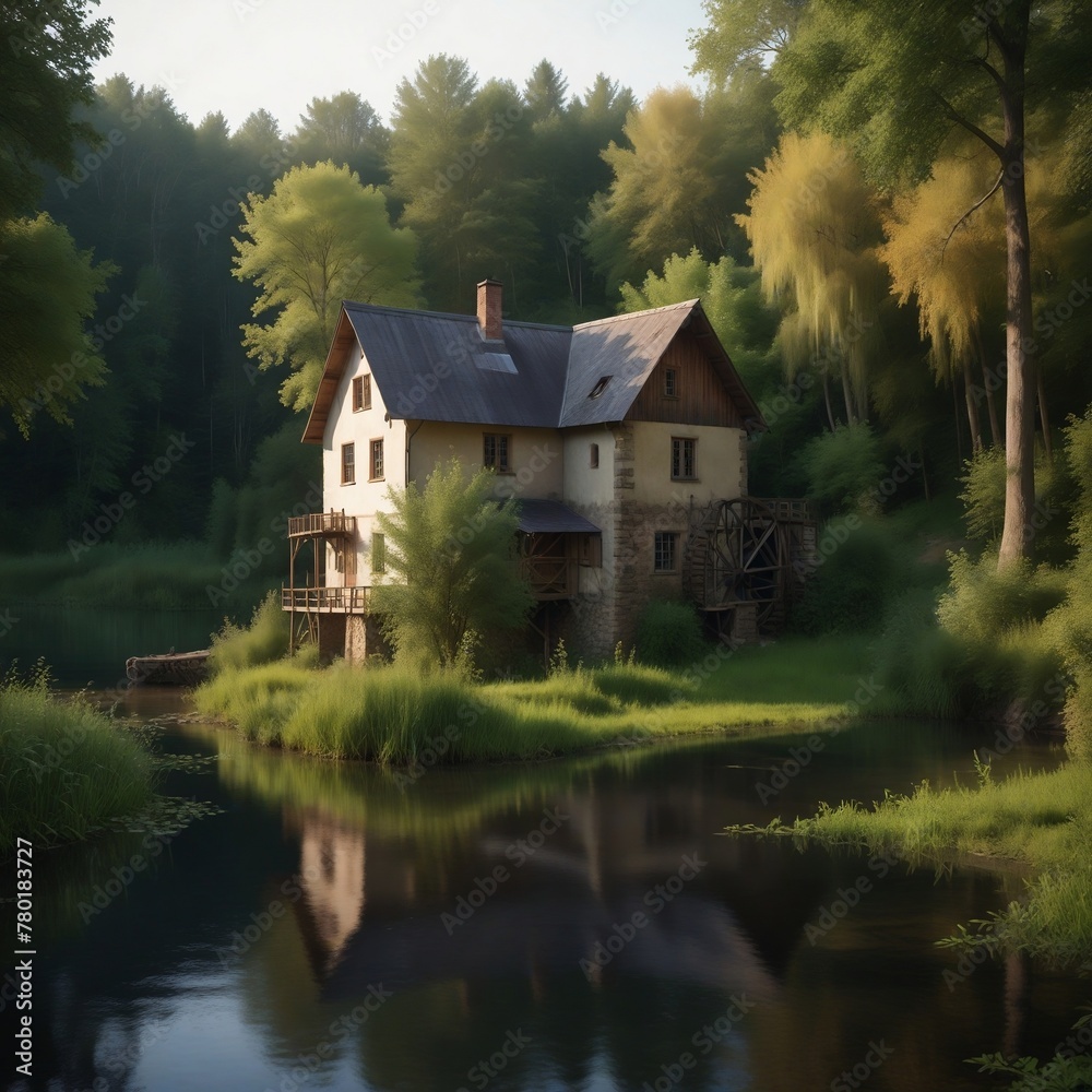 Obraz premium house on the lake
