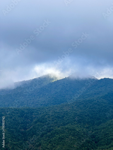 beautiful mountain with cloud forest © Eduardo