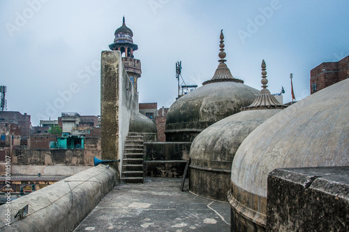 View of the mosque Wazir Khan Lahore Pakistan, a historical place, walled city photo