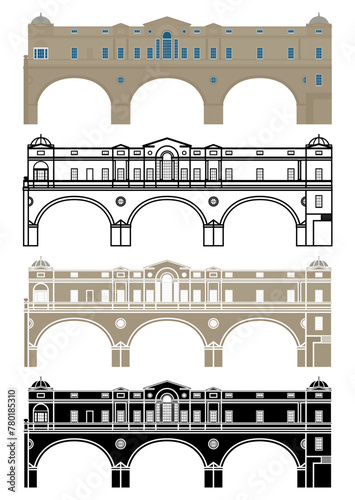 Pulteney Bridge in Bath, UK