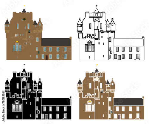 Crathes Castle in Aberdeenshire, Scotland