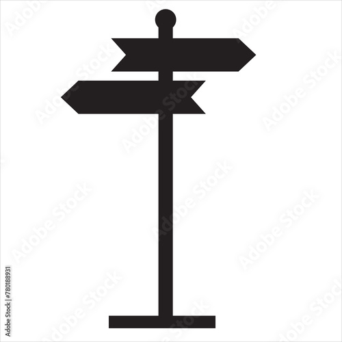 Sinpost icon. Signboard vector set. Sign direction. Sign board isolated. EPS 10/AI