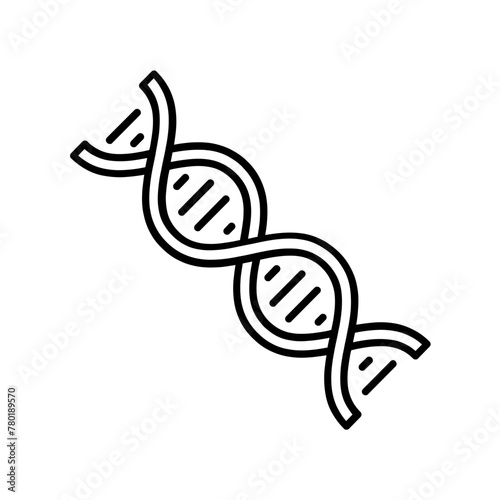 DNA icon. outline icon