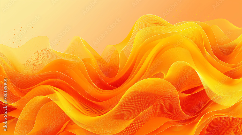 Abstract orange and yellow geometric background. Dynamic shapes composition. Cool background design for posters. Vector illustration.