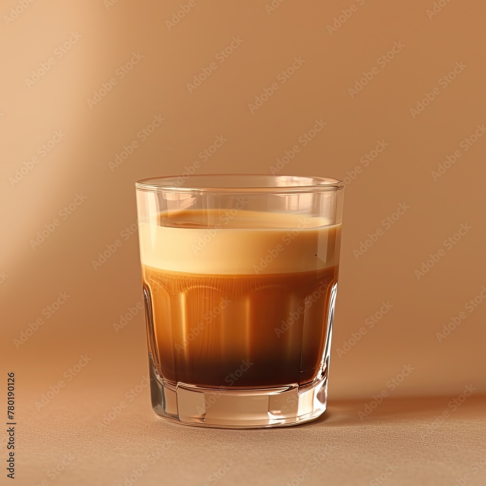 A gradient mimicking the transition from coffee to cream in a clear glass A gradient mimicking the transition from coffee to cream in a clear glass