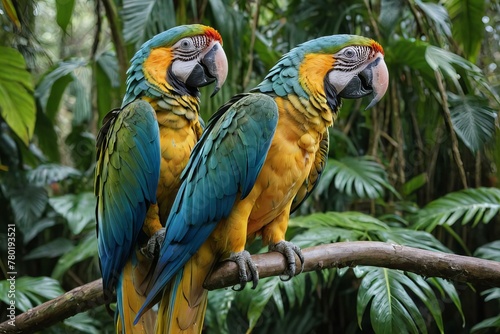 blue and yellow macaw © Юлия Жигирь