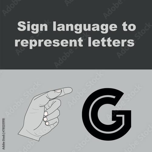 American Sign Language hand gestures representing alphabet