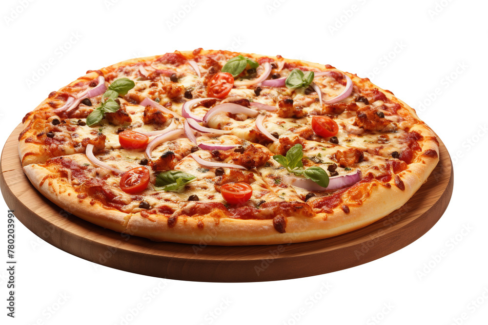 Tasty Pizza on Transparent Background