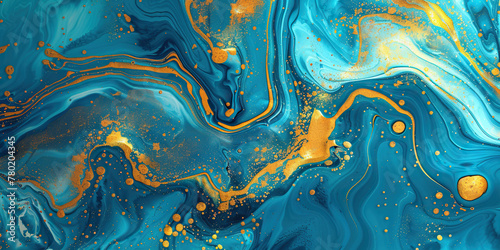 Texture color abstract background pattern art paint liquid blue effect. Abstract texture design pattern color background gold mineral luxury ink nature wallpaper creative rainbow stone water seamless