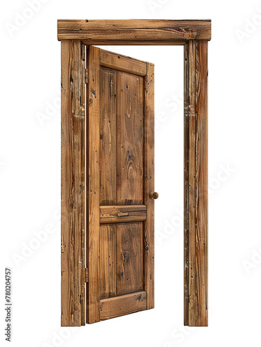 side view isolated wooden door isolated PNG