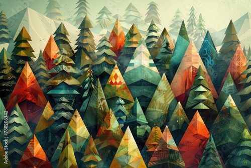 A geometric interpretation of a forest photo