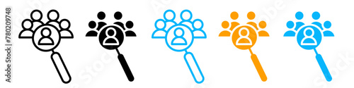 Professional Job Recruitment Icon for Selecting the Right Candidate