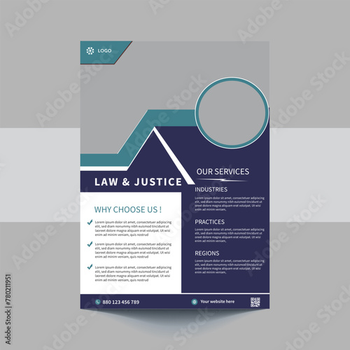 A4 Law Firm Flyer Template, Law Firm and Legal Services Flyer, Law Firm and Consultancy Flyer, Legal Corporate Law Firm Business Flyer poster or pamphlet leaflet Template design