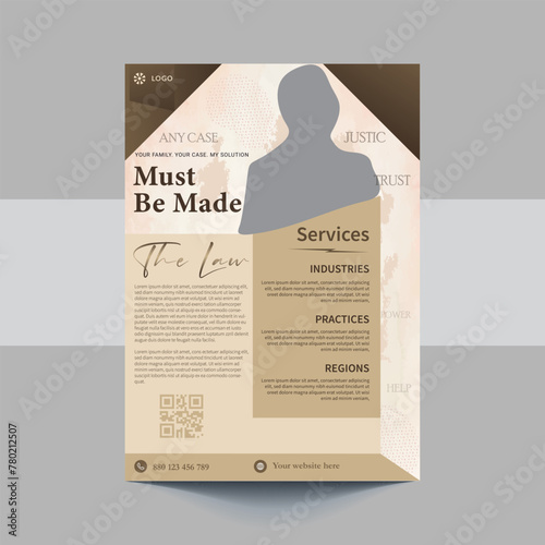 A4 Law Firm Flyer Template, Law Firm and Legal Services Flyer, Law Firm and Consultancy Flyer, Legal Corporate Law Firm Business Flyer poster or pamphlet leaflet Template design