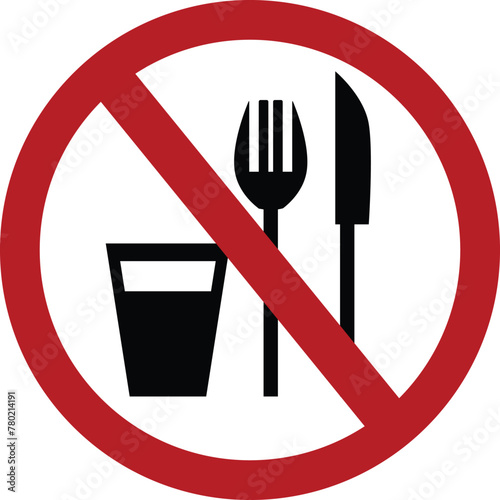 no food or drink sign