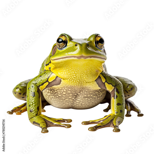 illustration of frog, Isolated on transparent PNG background, Generative ai