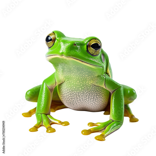 illustration of frog, Isolated on transparent PNG background, Generative ai
