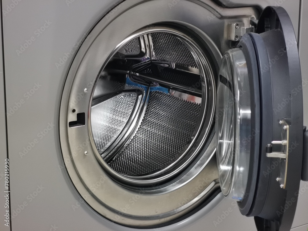 Image of front load washing machine drum.