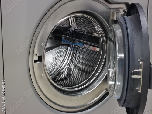 Image of front load washing machine drum.