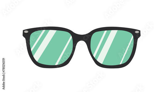 Sunglasses vector illustration. Summer element. Eyewear fashion. Cartoon flat vector isolated.