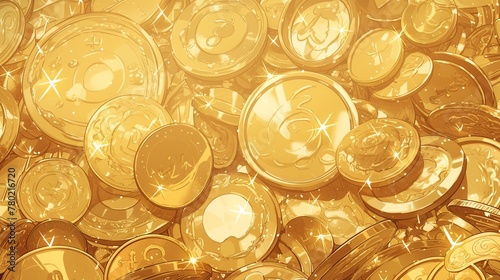 積みあがった金貨のテクスチャー3