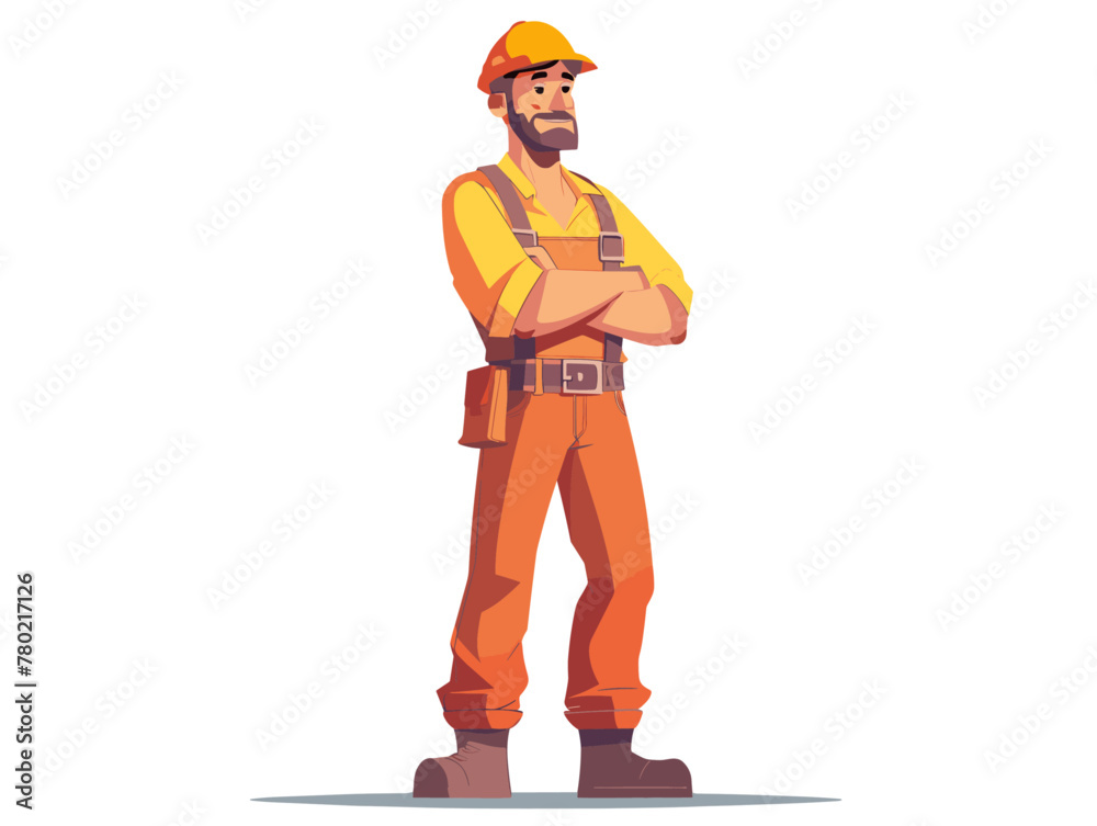 white background, Failure to provide a safe work environment, in the style of animated illustrations, full body, only one man, text-based white background, Failure to provide a safe work environment, in the style of animated illustrations, full body, only one man, text-based