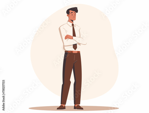 white background, Failure to address workplace harassment or discrimination complaints, in the style of animated illustrations, full body, only one man, text-based