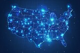 Digital map of USA 