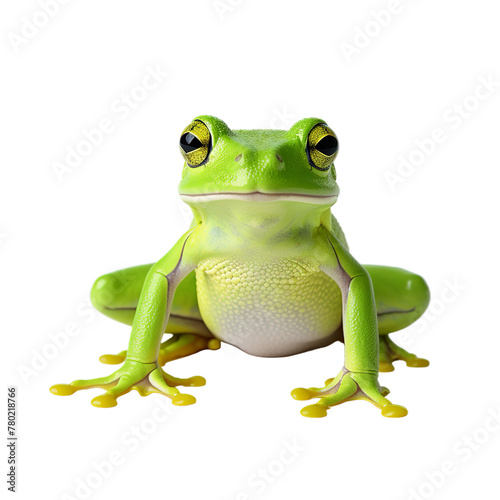 illustration of frog, Isolated on transparent PNG background, Generative ai