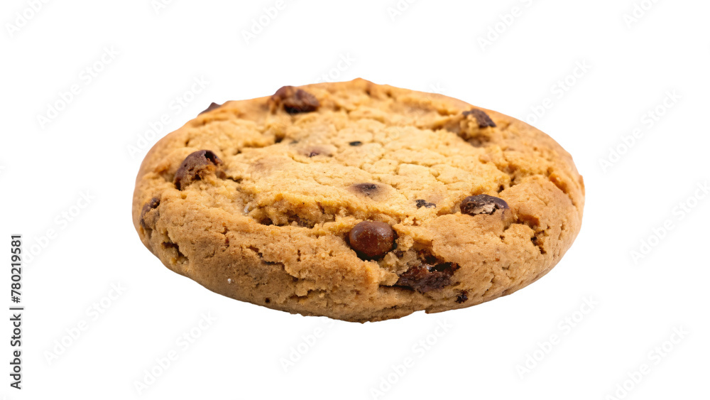 delicious chocolate chip cookie isolated on white background delicious chocolate chip cookie isolated on white background