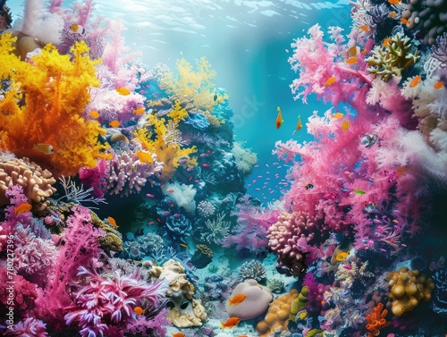 A delicate coral reef ecosystem © 220 AI Studio