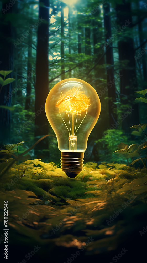 Fototapeta premium Renewable energy concept earth day