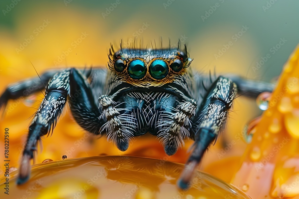 Spider Photo Collection Through the of macro photography,the mesmerizing beauty of a spider's ...