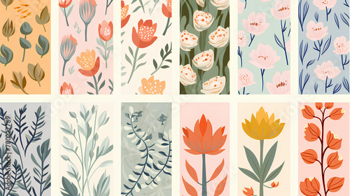 seamless floral pattern with flowers