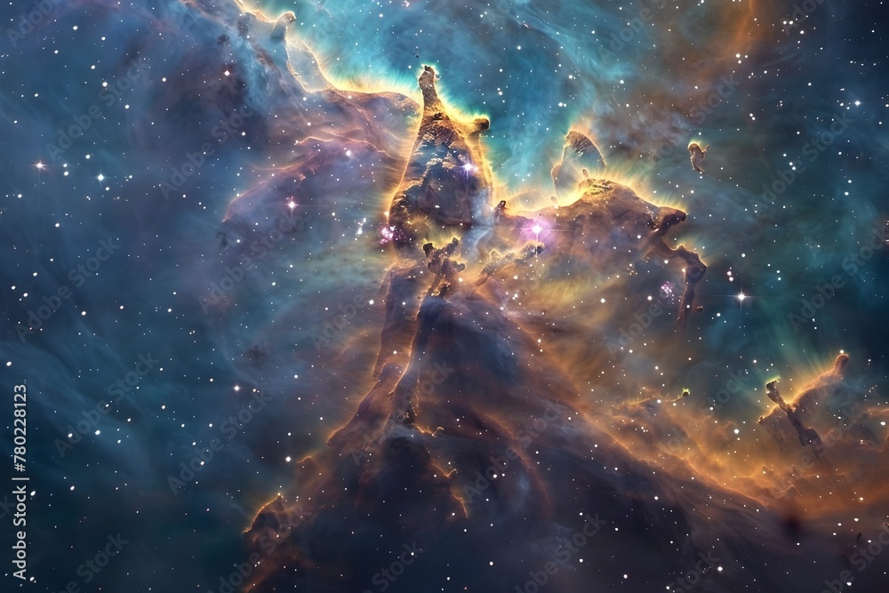 Vibrant Celestial Nurseries:A Glimpse into the Turbulent Process of Stellar Formation