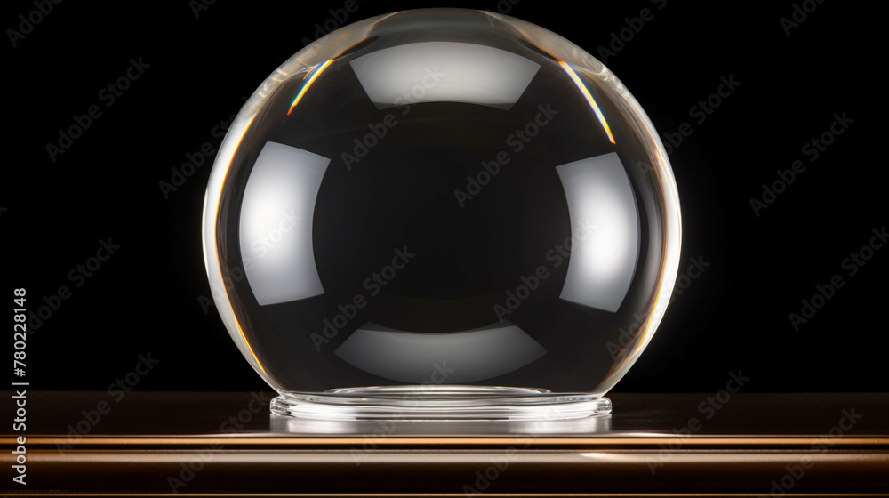 glass ball on black background  high definition(hd) photographic creative image
