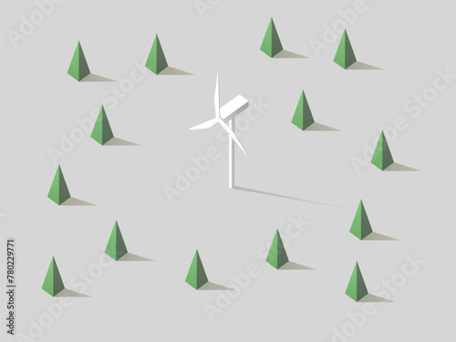 Minimal isometric windmill